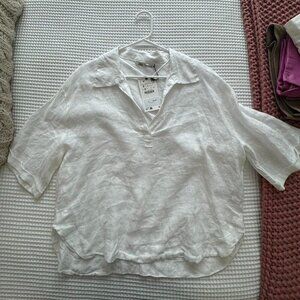 ZARA WOMEN'S WHITE SHIRT SIZE M 4877 247 251